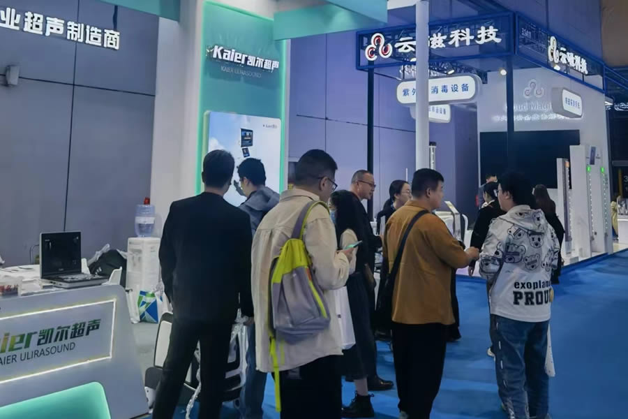 凱爾超聲攜帶B超彩超機(jī)參加第35屆中原醫(yī)療器械(2019年春季)鄭州展覽會(huì)